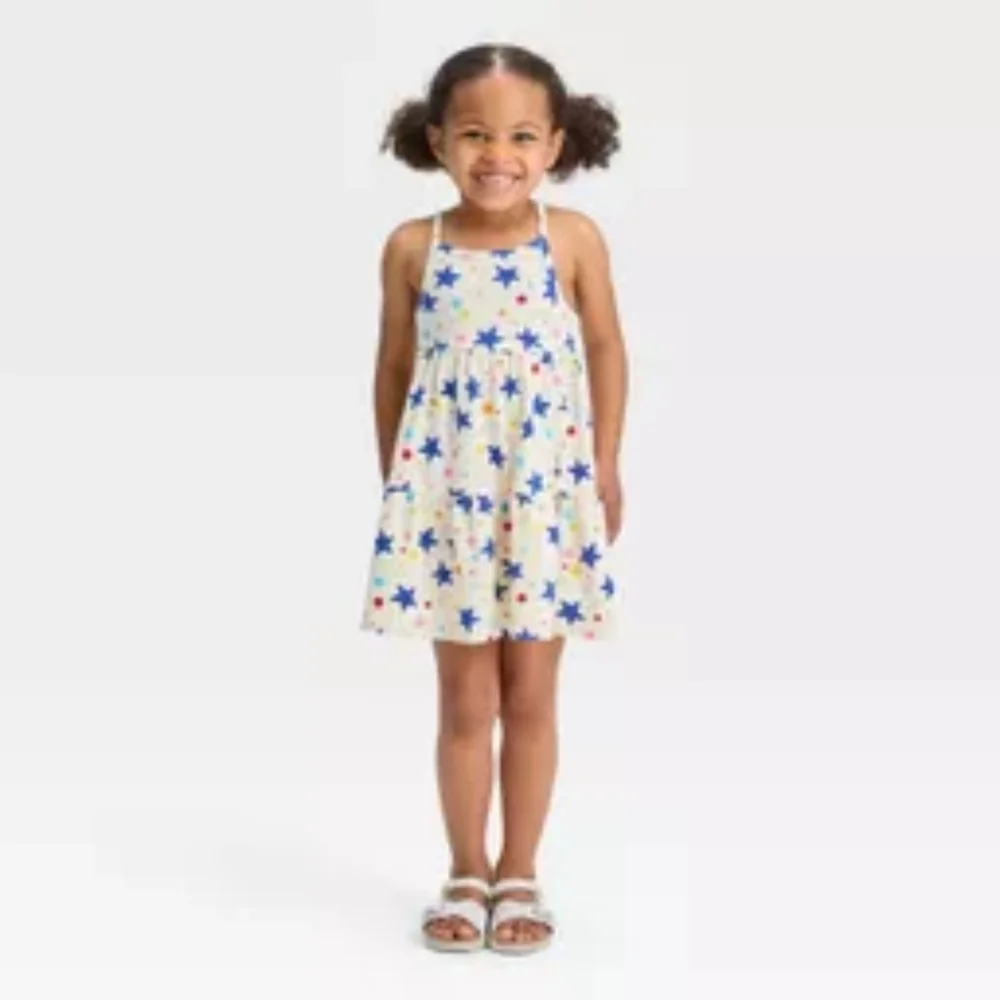 5 for $25 | Cat & Jack Stars and Dots Tank Summer Dress